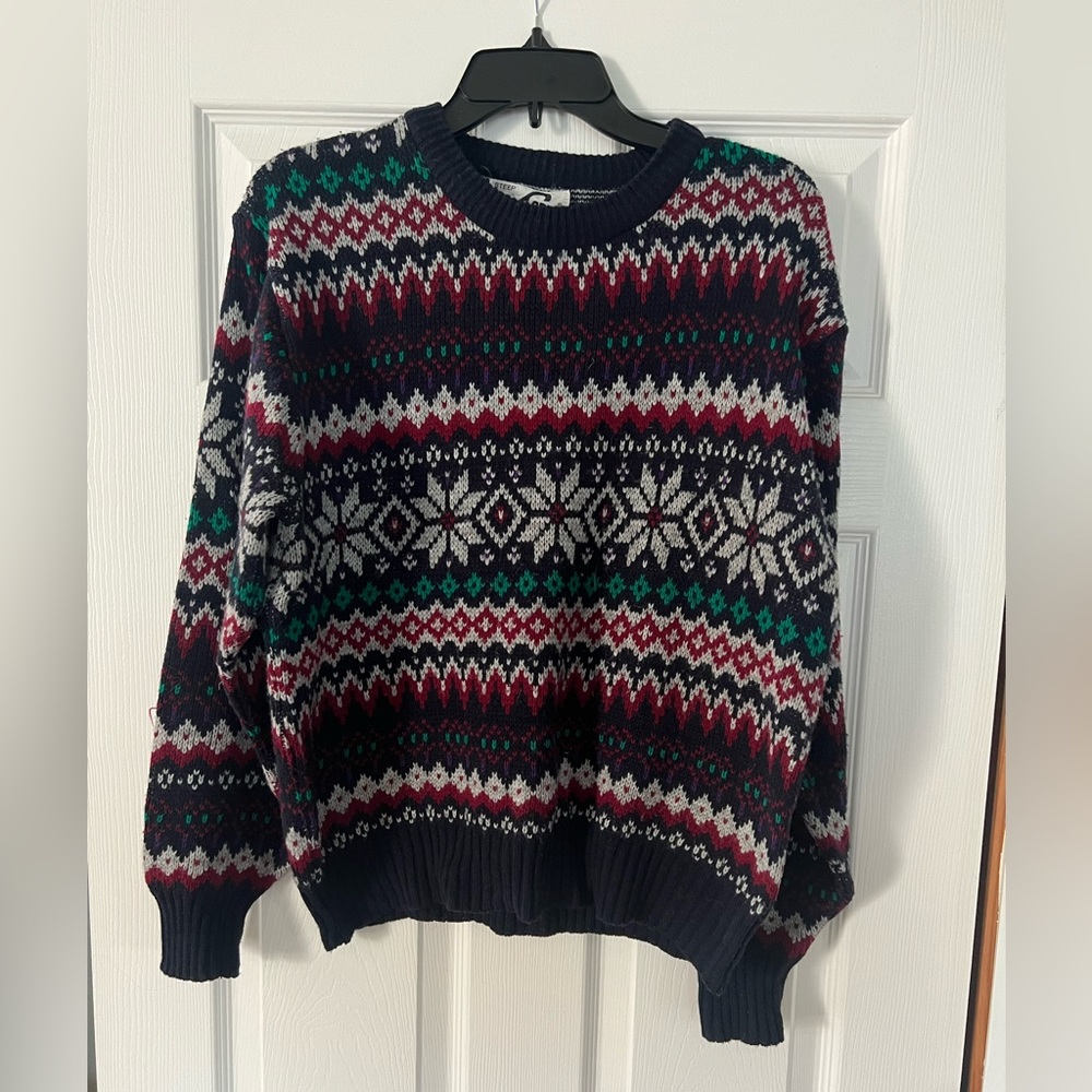 Vintage Steep Slopes 80s/90s ski sweater size medium